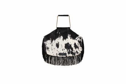 Rodeo Cowhide - Black Fringes