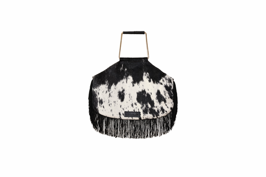 Rodeo Cowhide - Black Fringes