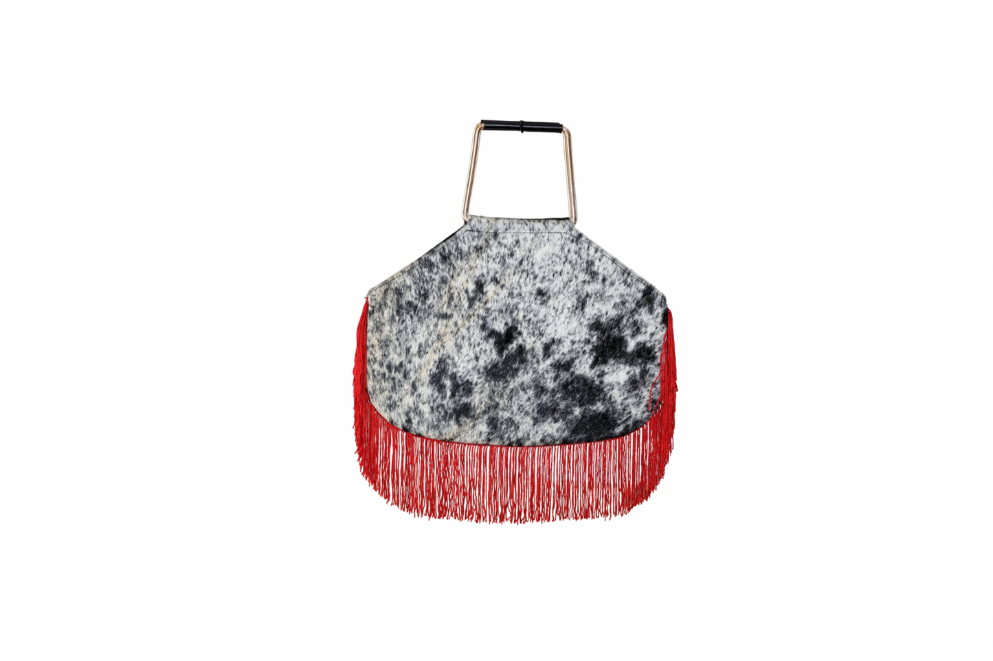 Rodeo Cowhide - Red Fringes