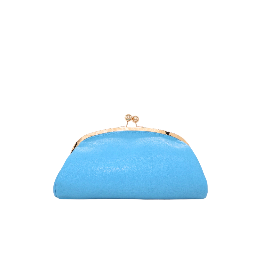 Aluna Baby Blue - Embossed Leather