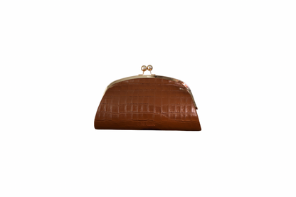 Aluna Brown- Embossed Leather