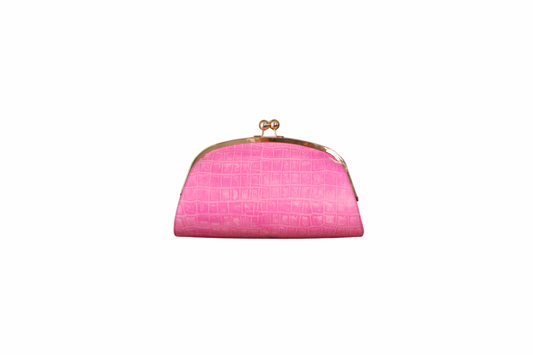 Aluna Pink - Embossed Leather