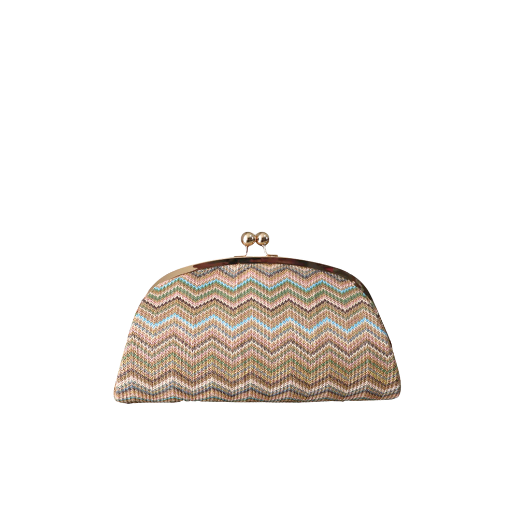 Aluna – Tessuto con motivo a zigzag color sabbia