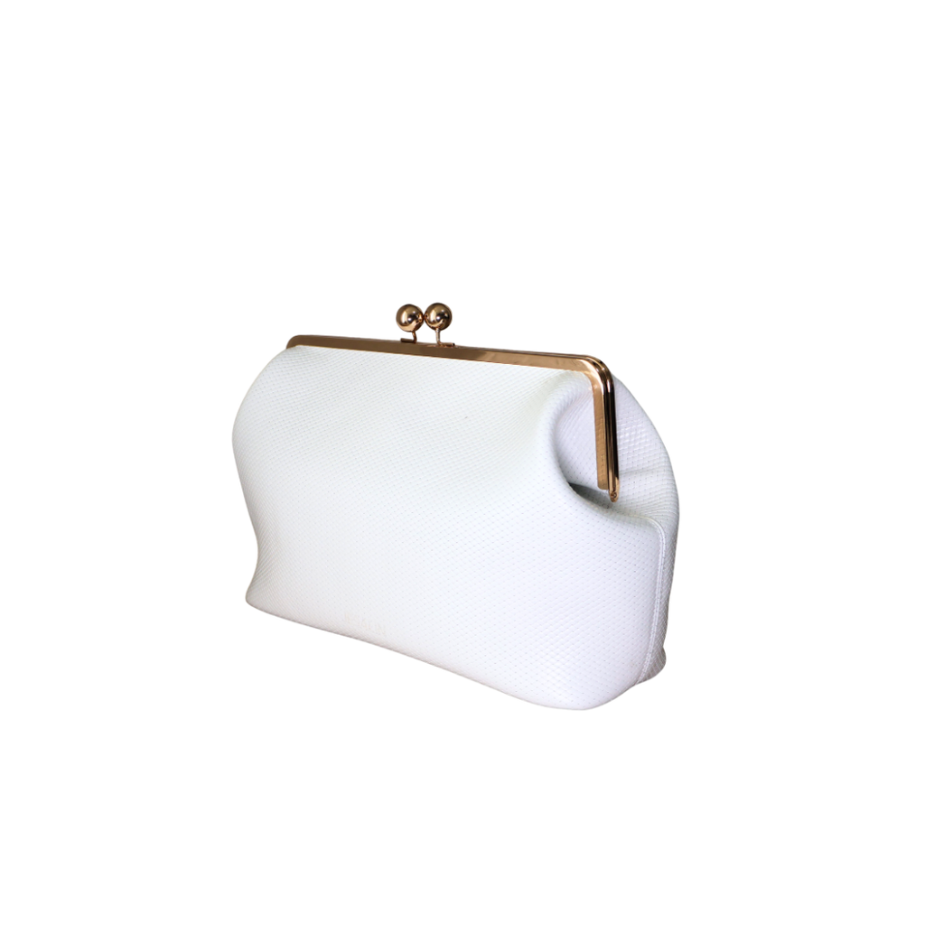 Sette Mezzo - White woven-like pattern