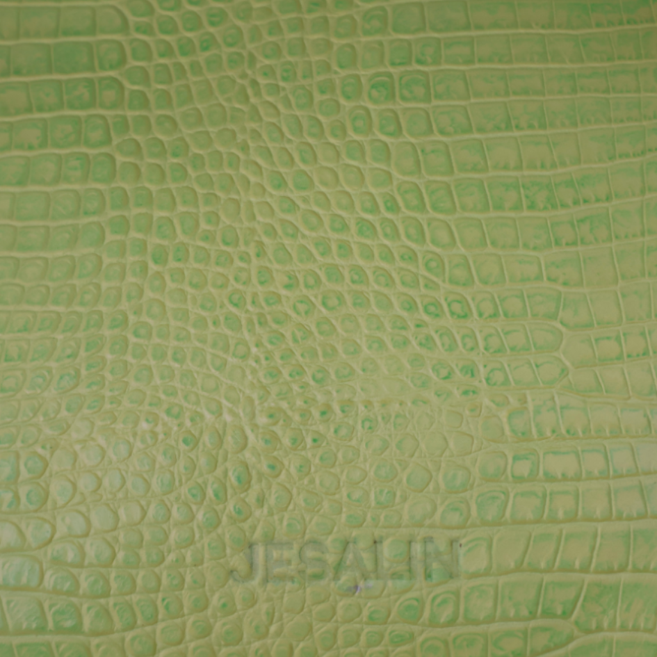 Sette Verde Lima. - Piel estilo cocodrilo verde